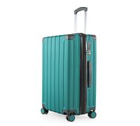 Hauptstadtkoffer Q-Damm - Maleta mediana de carcasa dura, TSA, 4 ruedas, equipaje de registro Con expansión de volumen de 6 cm, 68 cm, 89 L, Agua Verde