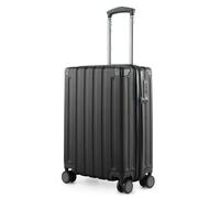 Hauptstadtkoffer Q-Damm - Valise Cabine 54x37x21 cm Serrure TSA Coque Rigide Trolley 4 Roues Bagage Cabine, Noir