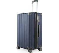 HAUPTSTADTKOFFER - Q-Damm - Valise moyenne à coque dure XL Extension trolley Valise de voyage à double roulettes à soufflet extensible Hardshell Suitcase expandable, TSA, 68 cm, 89 litresBleu foncé