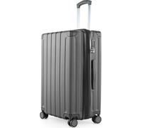 HAUPTSTADTKOFFER - Q-Damm - Valise moyenne à coque dure XL Extension trolley Valise de voyage à double roulettes à soufflet extensible Hardshell Suitcase expandable, TSA, 68 cm, 89 litresGraphite