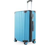 HAUPTSTADTKOFFER - Q-Damm - Valise moyenne à coque dure XL Extension trolley Valise de voyage à double roulettes à soufflet extensible Hardshell Suitcase expandable, TSA, 68 cm, 89 litresBleu cyan