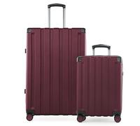 Hauptstadtkoffer Q-Damm - Valise rigide à roulettes, TSA, 4 roues, bordeaux, Coffret (S+L)