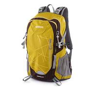 Hauptstadtkoffer Sac à Dos de Randonnée Léger, Sac à Dos de Sport avec Housse de Pluie, Sac à Dos à Vélo, Sac à Dos pour le Camping, Sac à Dos avec Ceinture, Unisexe 20 Litres, Inka Gold