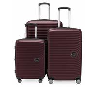 Hauptstadtkoffer Set 3 valises MITTE - ABS rigide Bordeaux, 55/68/77 cm, TSA, 4 roulettes silencieuses