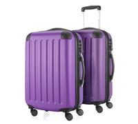 HAUPTSTADTKOFFER - Spree - 2 x trolleys bagages à main avec soufflet extensible, set de valises cabine, bagage de bord extensible TSA, 4 roulettes 55 cm, 42 litres,Aubergine