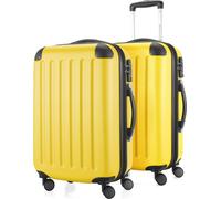 HAUPTSTADTKOFFER - Spree - 2 x trolleys bagages à main avec soufflet extensible, set de valises cabine, bagage de bord extensible TSA, 4 roulettes 55 cm, 42 litresJaune