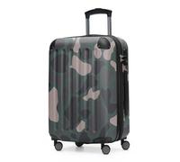 Hauptstadtkoffer Spree - Bagage à Main, 55 × 36 × 21 cm, Serrure TSA, 4 Roues, 42 litres, Valise de Voyage, Valise Rigide, Trolley, Bagage Cabine, Extensible, Camouflage