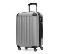 Hauptstadtkoffer Spree - Bagage à Main, 55 × 36 × 21 cm, Serrure TSA, 4 Roues, 42 litres, Valise de Voyage, Valise Rigide, Trolley, Bagage Cabine, Extensible, Argent