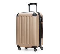 Hauptstadtkoffer Spree - Bagage à Main, 55 × 36 × 21 cm, Serrure TSA, 4 Roues, 42 litres, Valise de Voyage, Valise Rigide, Trolley, Bagage Cabine, Extensible, Champagne