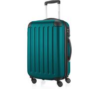 HAUPTSTADTKOFFER - Spree - Bagage à main avec extension, valise sur roulettes, trolley avion valise rigide Hand Luggage TSA, 55 cm, Cabin Bag max 42 litres,Aquagrün