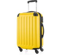 HAUPTSTADTKOFFER - Spree - Bagage à main avec extension, valise sur roulettes, trolley avion valise rigide Hand Luggage TSA, 55 cm, Cabin Bag max 42 litres,Jaune