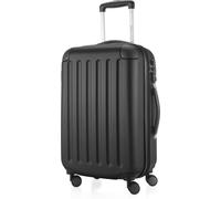 HAUPTSTADTKOFFER - Spree - Bagage à main avec extension, valise sur roulettes, trolley avion valise rigide Hand Luggage TSA, 55 cm, Cabin Bag max 42 litres,Noir