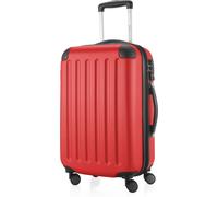 HAUPTSTADTKOFFER - Spree - Bagage à main avec extension, valise sur roulettes, trolley avion valise rigide Hand Luggage TSA, 55 cm, Cabin Bag max 42 litres,Rouge