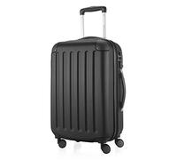 HAUPTSTADTKOFFER - Spree - Bagages Cabine à Main, Valise Rigide, Trolley, ABS, TSA, extra léger, extensible, 4 roues, 55 cm, 42 L, Noir