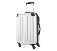 HAUPTSTADTKOFFER - Spree - Bagages Cabine à Main, Valise Rigide, Trolley, ABS, TSA, extra léger, extensible, 4 roues, 55 cm, 42 L, Blanc