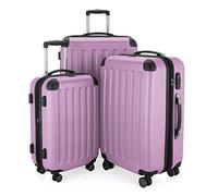 HAUPTSTADTKOFFER - Spree - Set de 3 valises, Bagages rigides, ABS, TSA, extensible, extra léger, 4 roues, (S M & L), lilas