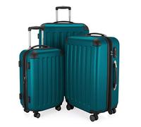 HAUPTSTADTKOFFER - Spree - Set de 3 valises, Bagages rigides, ABS, TSA, extensible, extra léger, 4 roues, (S M & L), Vert aqua