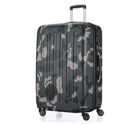 Hauptstadtkoffer - Spree - Bagage soute, Valise Rigide Mate, Trolley Extensible, 4 Roues Doubles, TSA, 75 cm,119 litres, Camouflage
