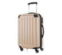 HAUPTSTADTKOFFER - Spree - Bagages Cabine à Main, Valise Rigide, Trolley, ABS, TSA, extra léger, extensible, 4 roues, 55 cm, 42 L, Champagne