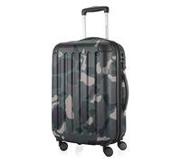 HAUPTSTADTKOFFER - Spree - Bagages Cabine à Main, Valise Rigide, Trolley, ABS, TSA, extra léger, extensible, 4 roues, 55 cm, 42 L, Camouflage