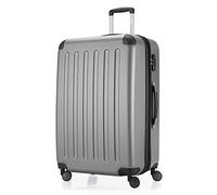 Hauptstadtkoffer Spree - Grande Valise Rigide, Serrure TSA, 4 Doubles roulettes, Trolley, Valise de Voyage, Extension de Volume, 75 cm, 119 litres, Argent