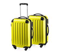HAUPTSTADTKOFFER® · Spree · Set de 2X valises rigides · valises Cabine de 49 litres (Jaune-Jaune)