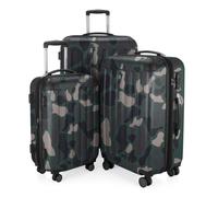 HAUPTSTADTKOFFER Spree - Set de 3 valises, - Bagage à main, Valise moyenne + Grande valise, TSA, Camouflage