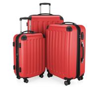 HAUPTSTADTKOFFER Spree - Set de 3 valises, - Bagage à main, Valise moyenne + Grande valise, TSA, Rouge