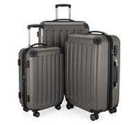 HAUPTSTADTKOFFER - Spree - Set de 3 valises, Bagages rigides, ABS, TSA, extensible, extra léger, 4 roues, (S M & L), Graphite