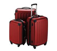 Hauptstadtkoffer Spree - Set de 3 valises : Bagage Cabine 55 cm, Valise Moyenne 65 cm et Grande Valise de Voyage 75 cm, Coque Rigide ABS+PC, Serrure à Combinaison TSA, Rouge
