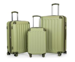 Hauptstadtkoffer Spree - Set de 3 valises : Bagage Cabine 55 cm, Valise Moyenne 65 cm et Grande Valise de Voyage 75 cm, Coque Rigide ABS+PC, Serrure à Combinaison TSA, Kiwi