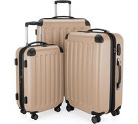 HAUPTSTADTKOFFER - Spree - Set de valises 3 pièces valises à coque dure avec extension Set, TSA, 4 roulettes, S M & L,Champagne