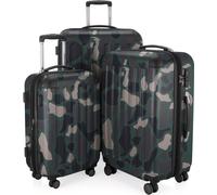 HAUPTSTADTKOFFER - Spree - Set de valises 3 pièces valises à coque dure avec extension Set, TSA, 4 roulettes, S M & L,Camouflage
