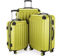 HAUPTSTADTKOFFER - Spree - Set de 3 valises, Bagages rigides, ABS, TSA, extensible, extra léger, 4 roues, (S M & L), fougère