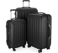 HAUPTSTADTKOFFER - Spree - Set de valises 3 pièces valises à coque dure avec extension Set, TSA, 4 roulettes, S M & L,Noir