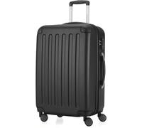 HAUPTSTADTKOFFER - Spree - Trolley 65cm avec extension, Hardshell Suitcase, valise de voyage check-in 20 kg bagages doubles roulettes, valise rigide TSA, 74 LS noir