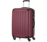 HAUPTSTADTKOFFER - Spree - Trolley 65cm avec extension, Hardshell Suitcase, valise de voyage check-in 20 kg bagages doubles roulettes, valise rigide TSA, 74 L,rouge foncé