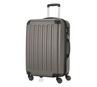 HAUPTSTADTKOFFER - Spree - Trolley 65cm avec extension, Hardshell Suitcase, valise de voyage check-in 20 kg bagages doubles roulettes, valise rigide TSA, 74 LGraphit