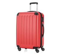 HAUPTSTADTKOFFER - Spree - Valise de Taille Moyenne, Bagage de soute Rigide ABS, TSA, Extensible, Extra léger, 4 Roues, 65 cm, 74 L, Rouge