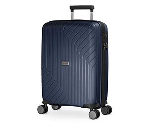 HAUPTSTADTKOFFER TXL - Bagage à Main, 55 x 40 x 20 cm, TSA, 4 roulettes, 36 litres, Trolley, Valise de Voyage, Valise Rigide, Valise à roulettes, Valise Bagage Cabine, Bleu foncé