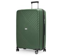 Hauptstadtkoffer TXL Grande Valise Rigide 76 cm, Serrure TSA, Valise de Voyage en Polypropylène, Trolley 4 Doubles Roues, Légère 3,4 kg, Extensible 120L, Vert foncé