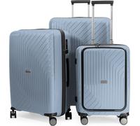 HAUPTSTADTKOFFER TXL Set de 3 valises légères et robustes Trolleys de voyage Compartiment pour ordinateur portable Valises sur roulettes Set de bagages Valises de voyage lightweight Travel Bags,,Icebl