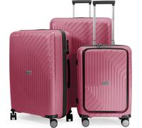 HAUPTSTADTKOFFER TXL Set de 3 valises légères et robustes Trolleys de voyage Compartiment pour ordinateur portable Valises sur roulettes Set de bagages Valises de voyage lightweight Travel Bags,,Berry