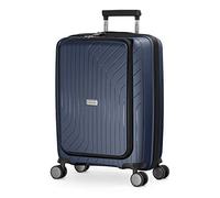 Hauptstadtkoffer TXL Valise Cabine 55x40x23 cm avec Compartiment Ordinateur, Serrure TSA, Valise Rigide Trolley, 4 Doubles Roues, Légère 2,4 kg, Bagage Cabine 42L, Bleu foncé