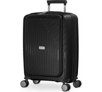 HAUPTSTADTKOFFER TXL - Valise pour ordinateur portable, bagage à main léger compartiment pour ordinateur portable bagage à bord 55x40x23 cm, trolley business 4 roulettes Hand Luggage Bag TSA 40L,Noir