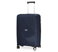Hauptstadtkoffer TXL Valise Rigide Moyenne 66 cm, Serrure TSA, Valise de Voyage en Polypropylène, Trolley 4 Roues, Légère 2,8 kg, Extensible 73L, Bleu foncé