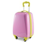 HAUPTSTADTKOFFER - Valise pour Enfants Bagage à Main Rigide, Trolley Coque Dure ABS/PC, Rose