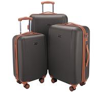 HAUPTSTADTKOFFER - Wannsee 3er Koffer-Set Trolley-Set Rollkoffer Reisekoffer, TSA, (S/M/L), Set de Bagages, 77 cm, 195 liters, Gris (Titan)