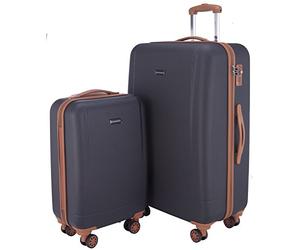 HAUPTSTADTKOFFER - Wannsee - Set de 2 Valise Bagages Rigide, (S, L), TSA, Bleu foncé