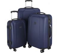 HAUPTSTADTKOFFER - Wedding - 3er Koffer-Set Trolley-Set Rollkoffer Reisekoffer, TSA, (S, M & L),Dunkelblau